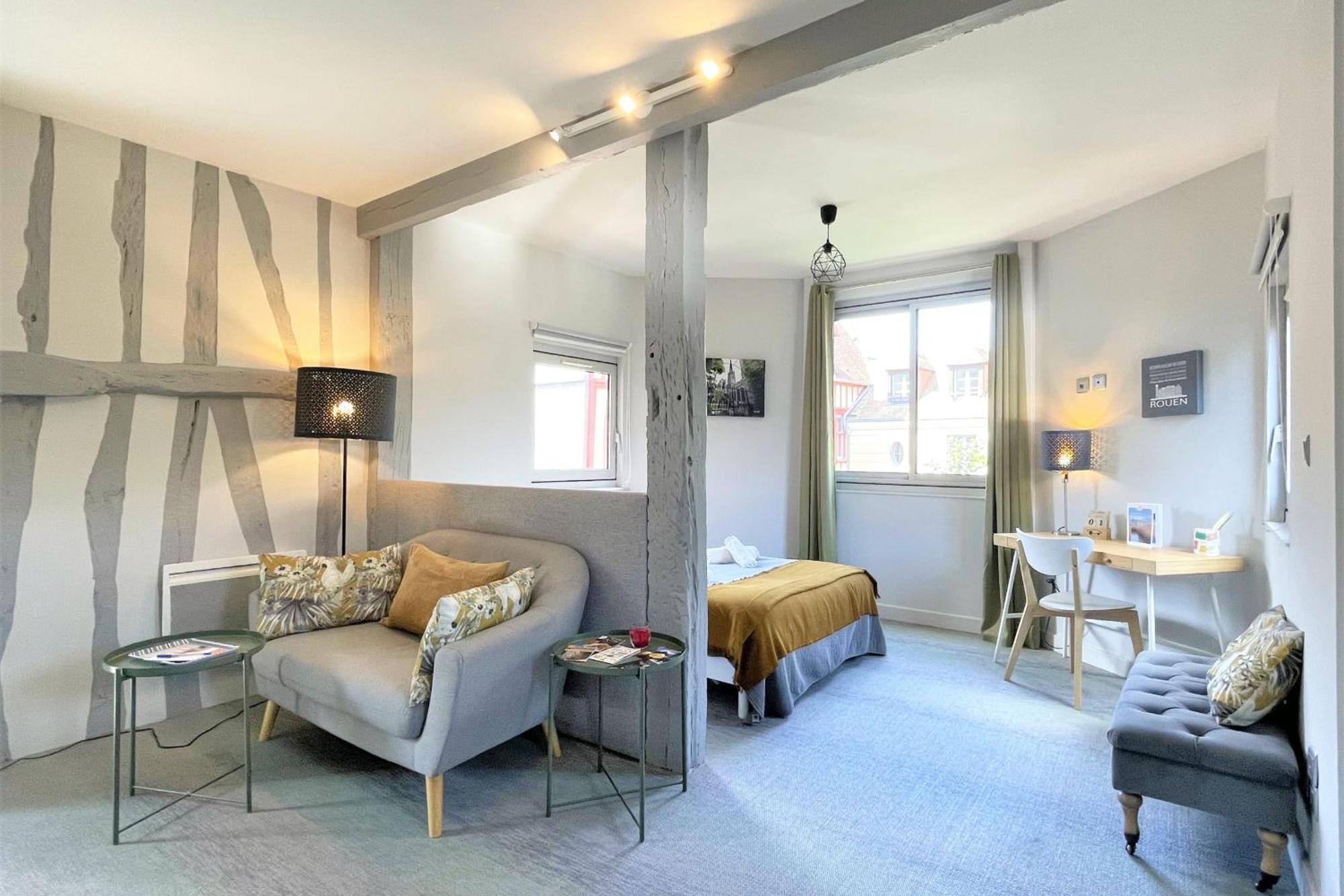 Les 3 Clochers - Cosy Et Confort - Hypercentre Rouen Eksteriør billede